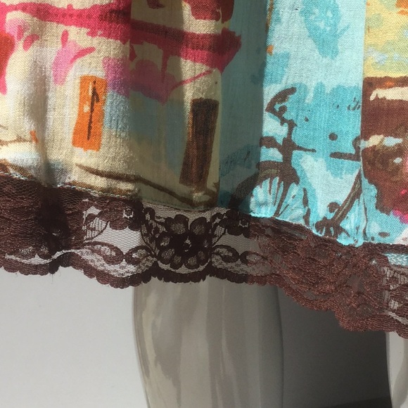 Festive knee length skirt. - Picture 2 of 3